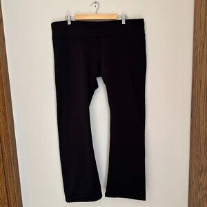 Super Cozy Black Athleta Thick Straight Leg Pull on Pants